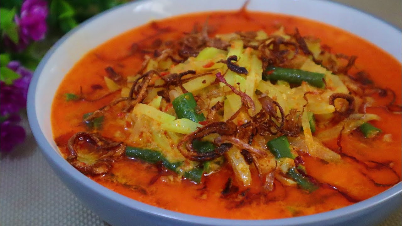 RESEP SAYUR KETUPAT KACANG PANJANG DAN LABU SIAM Menu Lebaran Hari
