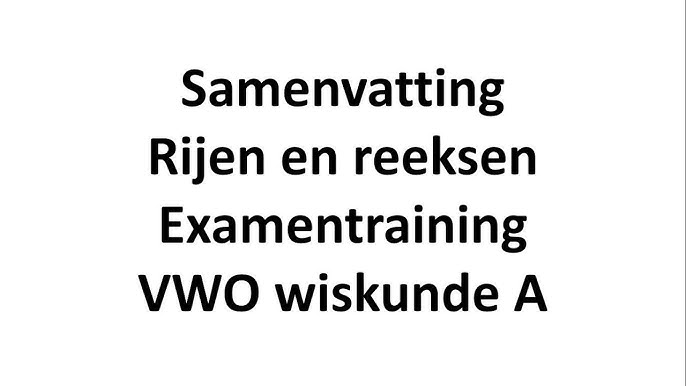 Examentips Vwo Wiskunde A 2023 - Youtube