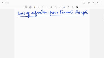 Law of refraction proved using Fermat