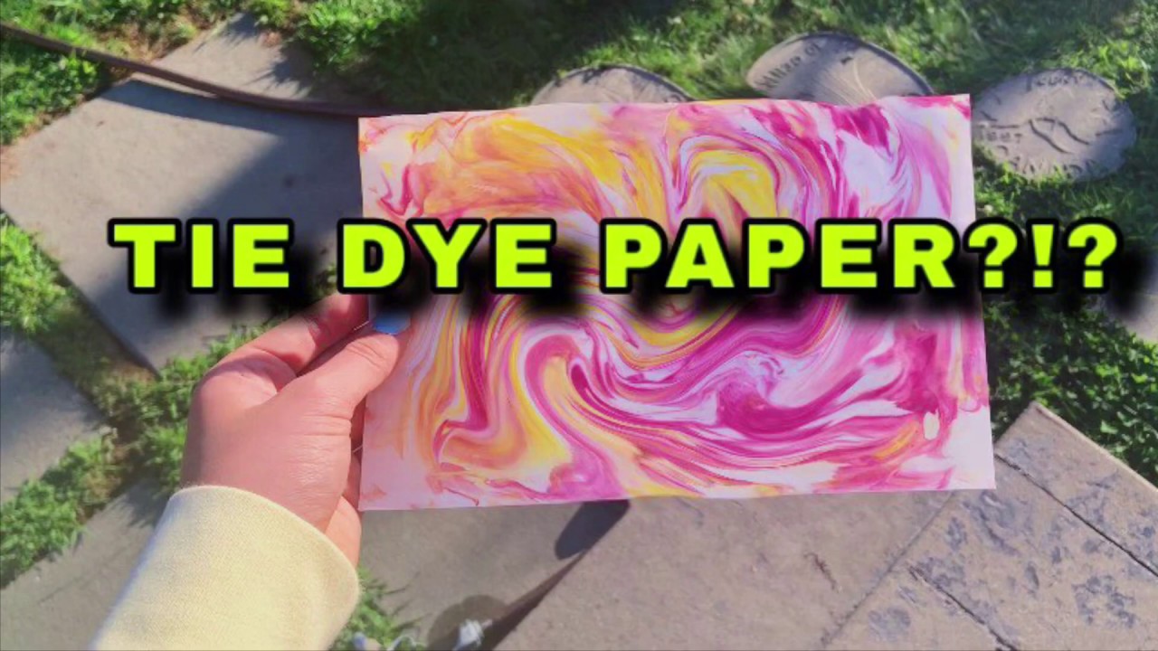 TIE DYE PAPER EASY DIY To Do At HOME YouTube TIE DYE PAPER EASY DIY To Do At HOME YouTube