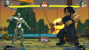 SETH VS HUGO | CPU VS CPU Ultra Street Fighter IV  (Hardest AI)