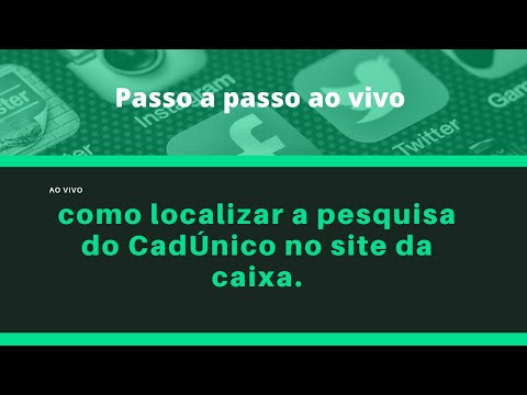 CadÚnico como localizar no site da Caixa Econômica Federal.