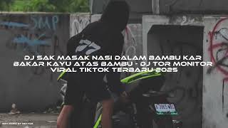 Dj Sak Cooks Rice In Bamboo With Wood Grill On Bamboo  Dj Tor Monitor Viral Tiktok Latest 2025