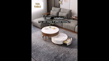Do you like a coffee table that can rotate freely and adapt to various types of houses?