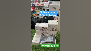 4 CCTV Camera Full Color HD Camera Guard+  Night Vision Color #cpplus #4colorcamera #colorcctvcamera