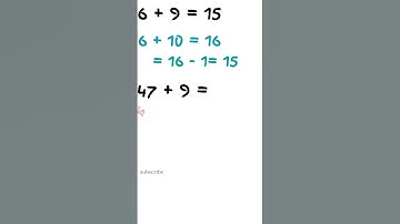 short cut of adding 9 to any number            #maths  #addition #9  #shortcut #shorts #children