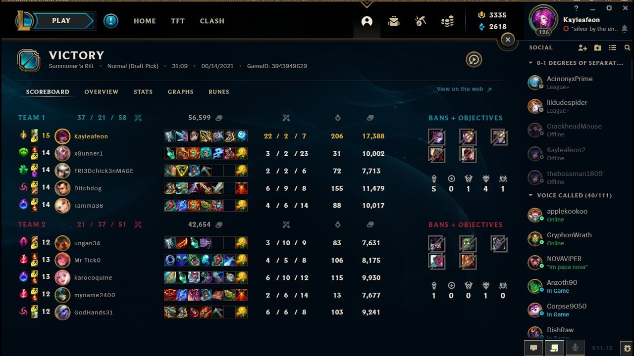 PRE-BUFF XAYAH PENTAKILL League of Legends Patch 11.12