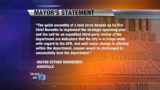 Asheville Mayor comments on Troubled APD