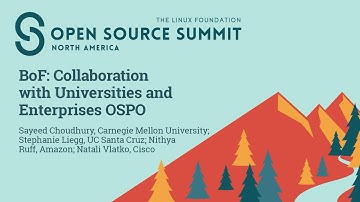 BoF: Collaboration with Universit... Sayeed Choudhury, Stephanie Liegg,  Nithya Ruff & Natali Vlatko