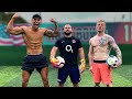 We Challenged the F2 Freestylers!!! (Nile Wilson and Ashley Watson) (Backflip Save Challenge)