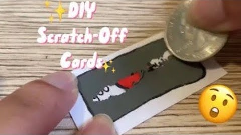 How to make scratch off card at home | DIY 💖 scratch off
