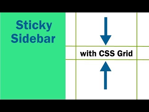 Fixed Flexible Sidebar With CSS Grid - YouTube