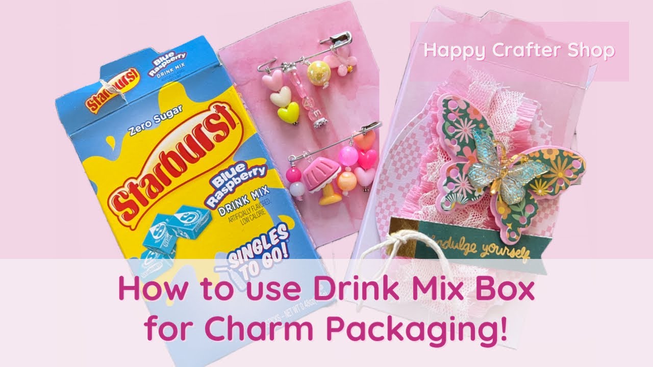 Using a Drink Mix Box for Charm Packaging featuring @happycrafter Beads ...