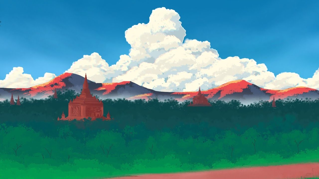 Environment painting in IbisPaint | - YouTube