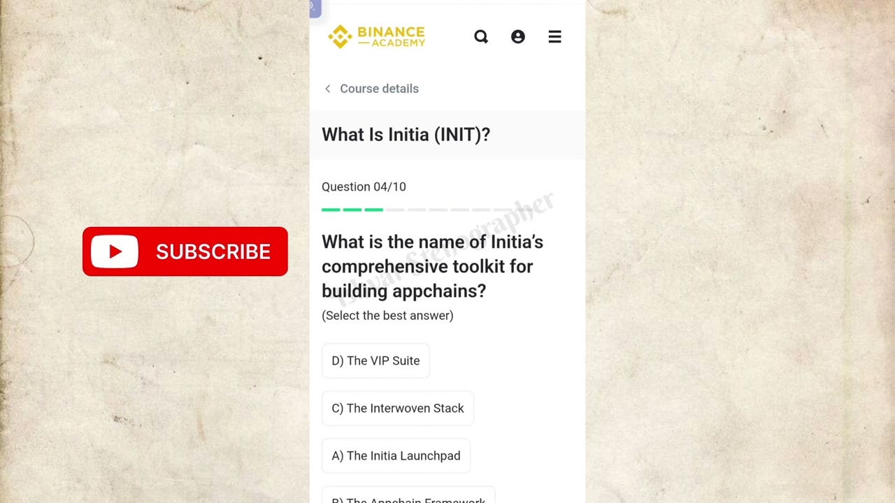Binance INIT Quiz Answers Today || Learn and Earn 1 INIT Coin || Earn Free Crypto