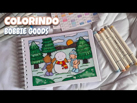 COLORING BOBBIE GOODS WITH MARKERS 🖍️🎨 | FAMILY TOGETHER