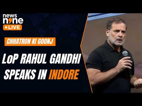 Watch; Rahul Gandhi Addresses ‘Chhatron Ki Goonj’ In Indore | Education, Jobs & Paper Leaks | News9