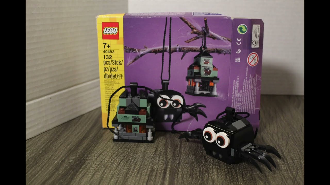 Lego Halloween Spider and Haunted House: 40493 | Stop Action Build
