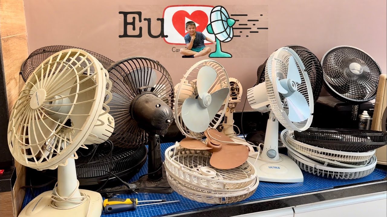 RESTAUREI 7 VENTILADORES DE UMA VEZ SÓ!!