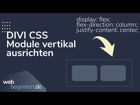 Divi CSS - Module einfach und schnell ausrichten