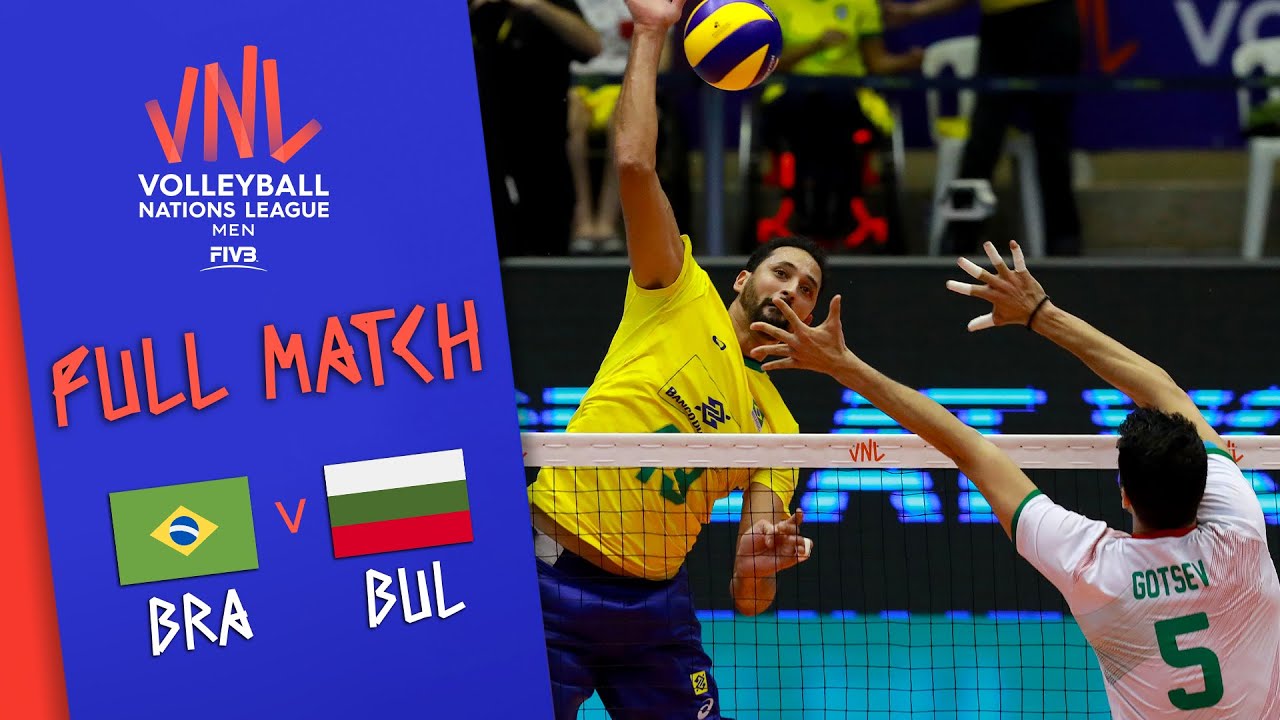 Brazil 🆚 Bulgaria - Full Match Mens Volleyball Nations League 2019