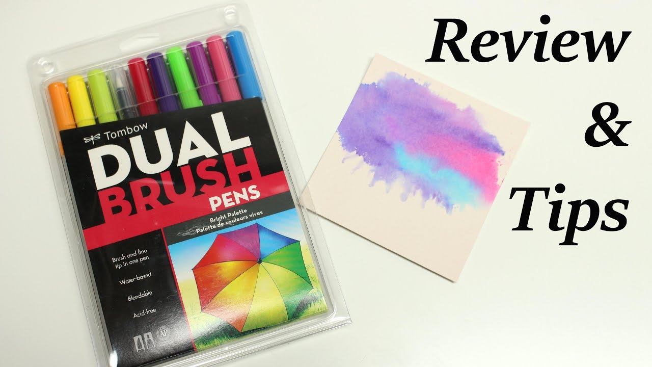 Water colour blend effect - Tombow Dual Brush pen