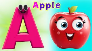 A to Z Alphabet letters one by one scroll |A for apple scrolling book for children #amagingbook