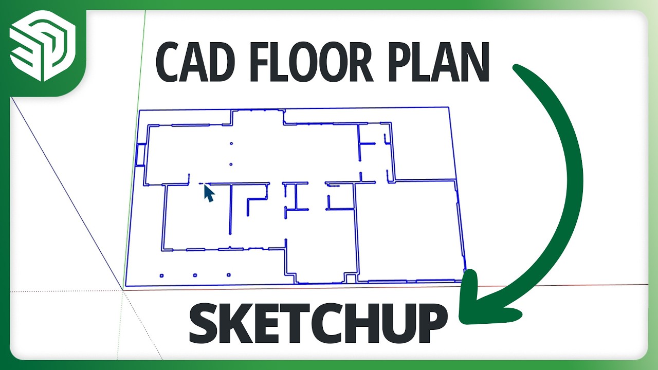 CAD Linework to SketchUp Geometry: 3 Methods