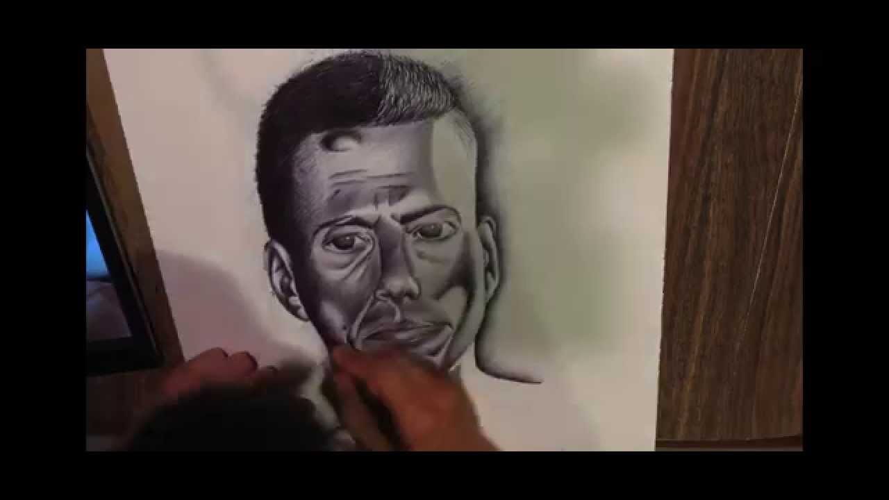 jean claude van damme (speed drawing) - YouTube