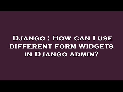 Django : How