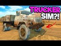 I Got LOST in My Truck in This Wasteland Trucker Simulator!