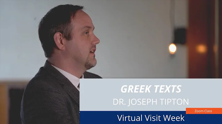 Classic Greek Texts with Dr. Joseph Tipton