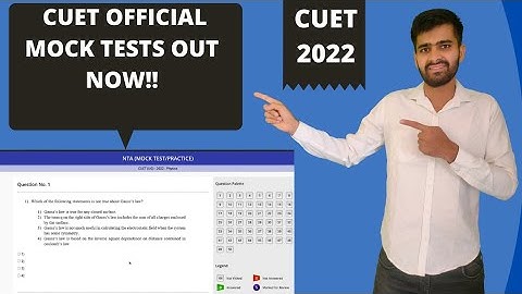 CUET-2022 OFFICIAL MOCK TEST OUT BY NTA|STRATEGY TO SCORE GOOD MARKS IN CUET|