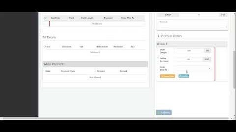 Tailor ERP - new order working proof video