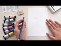 attempting to paint a portrait with limited art supplies | scrawlrbox unboxing! 📦