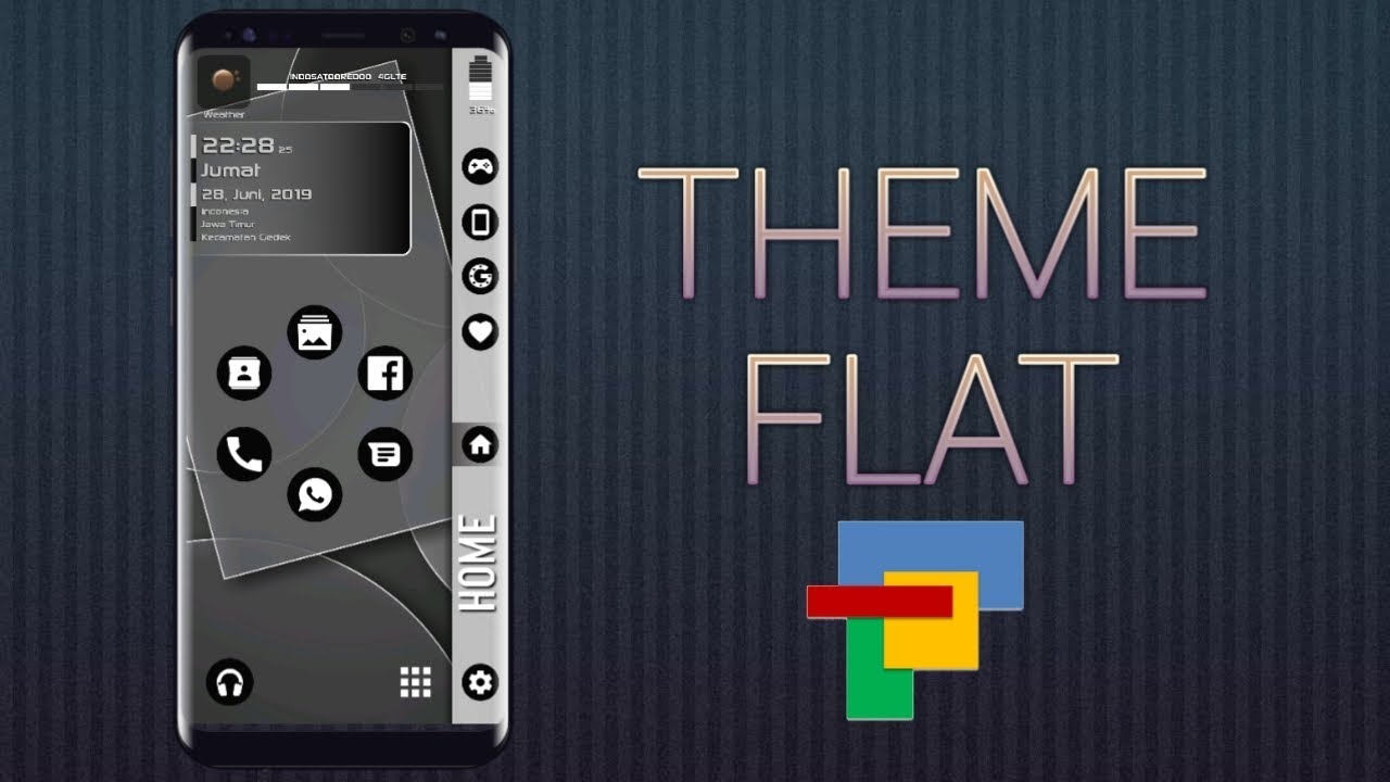 Theme Simpel&Ringan-FLAT_Total Launcher