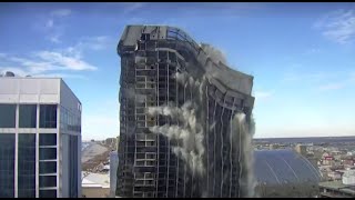 Atlantic City's Trump Plaza Hotel and Casino goes up in smoke