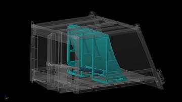 Telescopic Hydraulic Cylinder in Garbage truck Matlab Simscape Multibody and Matlab Simscape Fluids