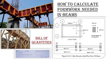 HOW TO TAKE OFF FORMWORK IN BEAMS AND HOW TO ENTER THE QUANTITIES IN THE BQ