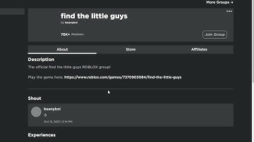 roblox Find the little guys how to get Group Guy (group in desc)