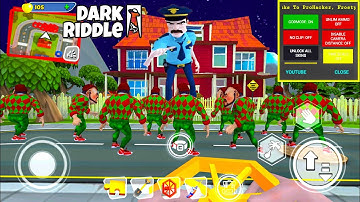 Dark Riddle MOD MENU APK🧨New Year ( Mod 99999 GREEN FORESTER ) Fun Neighbor | Part 14