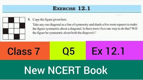 "NCERT Class 7 Maths | Q 5 | Ex 12.1 Symmetry"