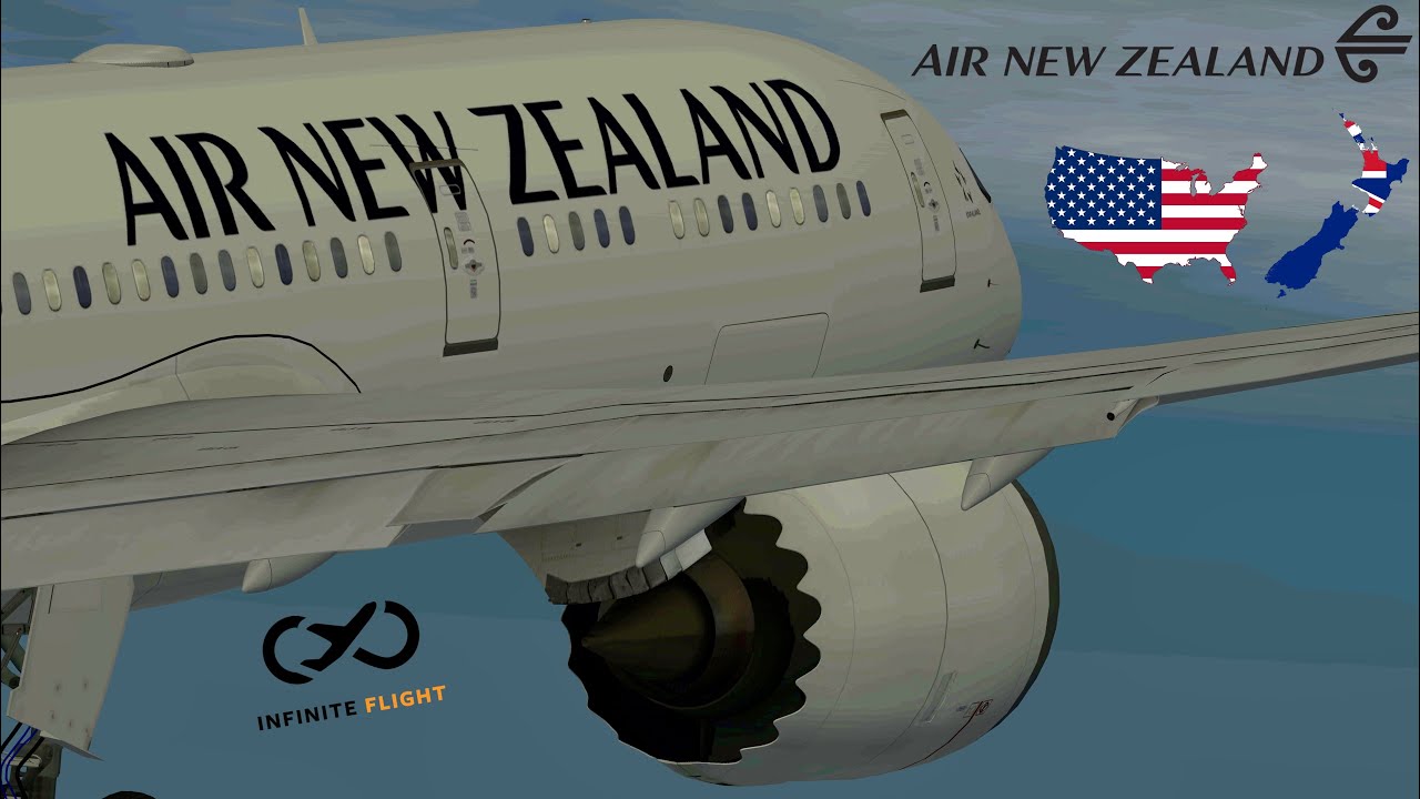 Infinite Flight GLOBAL New York (JFK) to Auckland (AKL) Air New