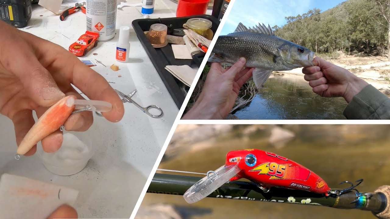 Made a Lightning McQueen Fishing Lure and used it to catch Aussie