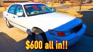 $450 Copart 98 Mercury Grand Marquis LS is 100% Fixed! $600 ALL IN!