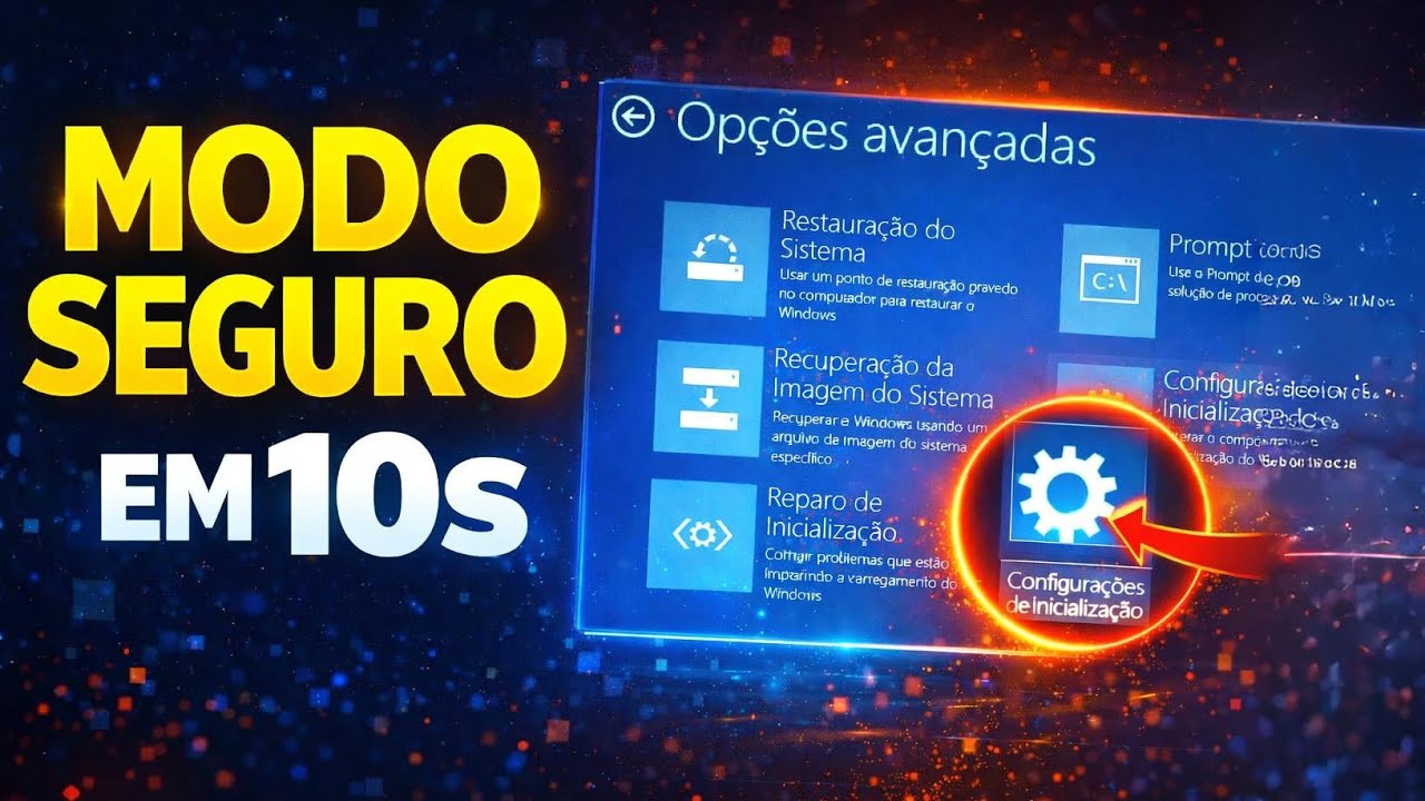 Como iniciar Windows 10 em modo de SEGURANÇA Simples e rápido - YouTube