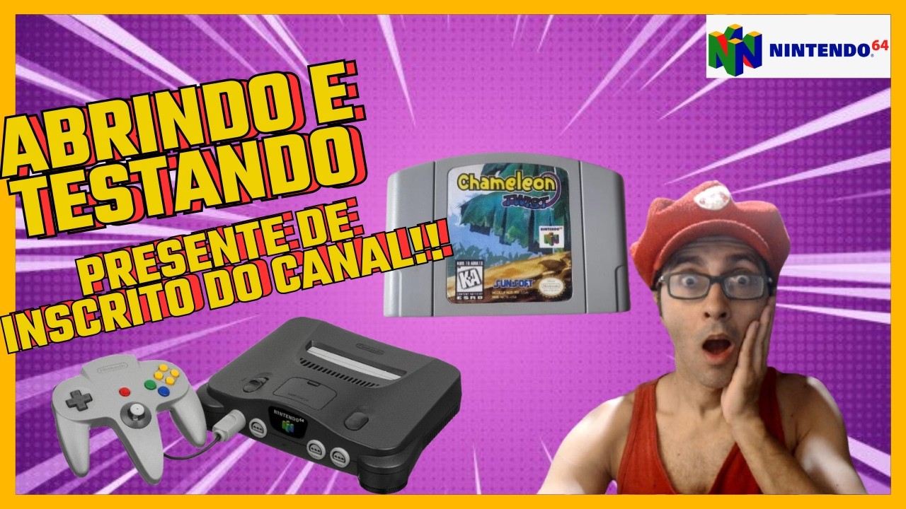 Um inscrito do canal me mandou um JOGO lindo do NINTENDO 64!!