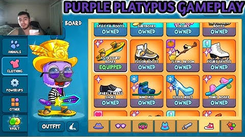 PURPLE PLATYPUS GAMEPLAY FUN RUN 3 ELITE EDITION GREAT GAMEPLAY LET