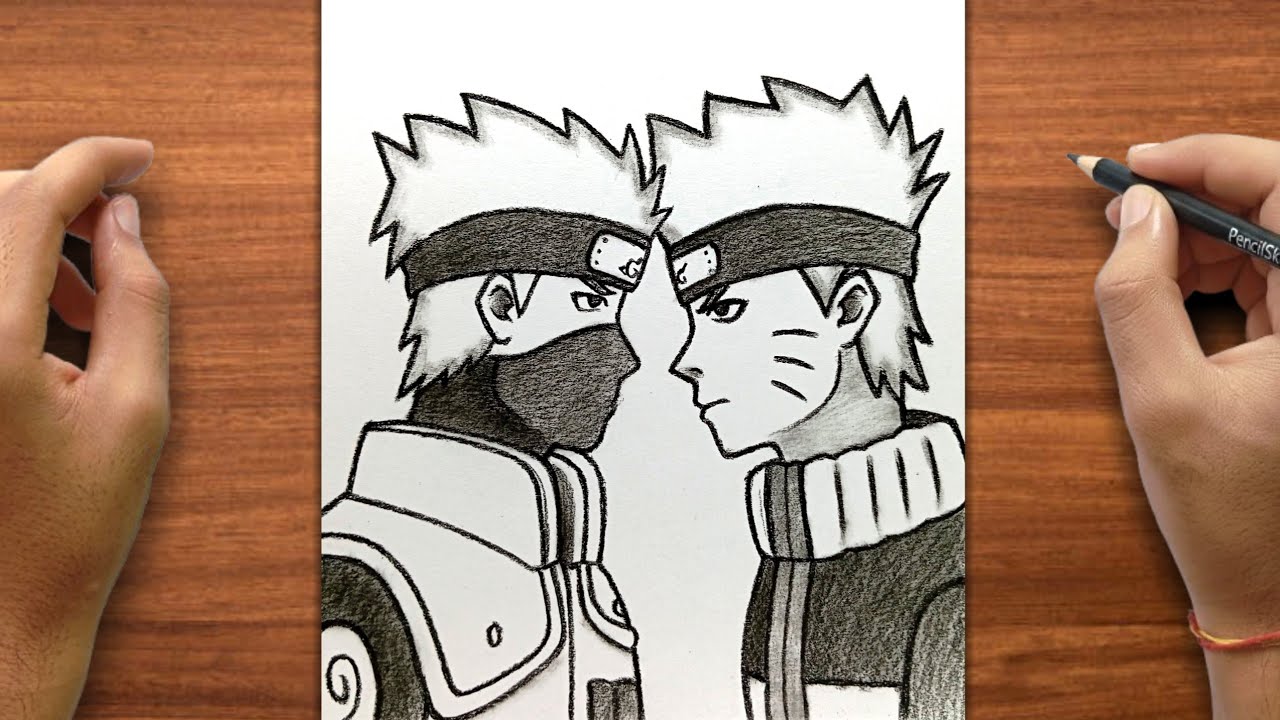 How to Draw Naruto vs Kakashi Drawing | Step by Step for Beginners