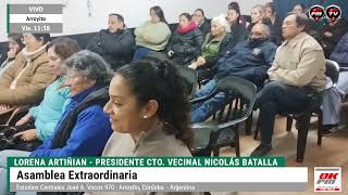 Lorena Artiñian - Presidente Cto. Vecinal Nicolás Batalla - Asamblea Extraordinaria 2026.-